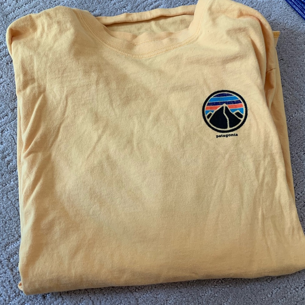 Patagonia Yellow Long-sleeve T-shirt